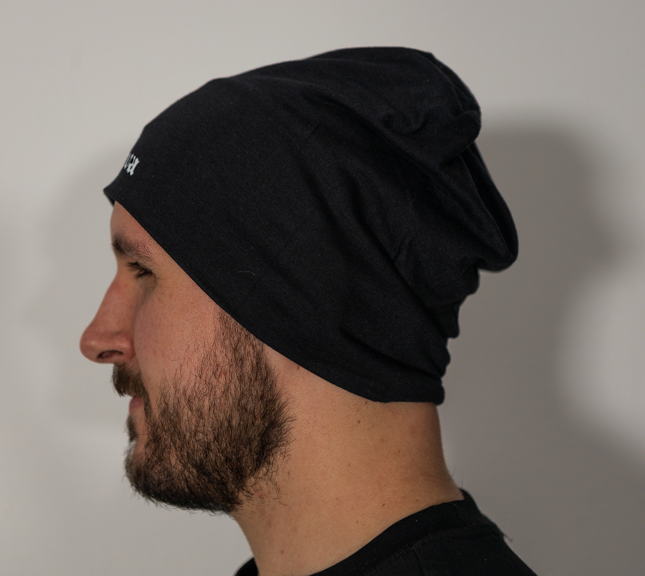 BlackLava Jersey Beanie Mütze Schwarz