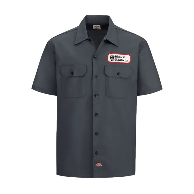 Blues Traveler Logo Patch Dickies Workshirt charcoal