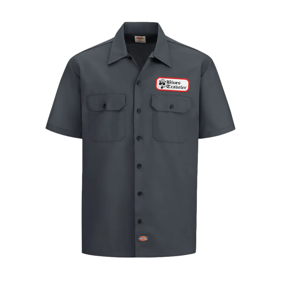 Blues Traveler Logo Patch Dickies Workshirt charcoal