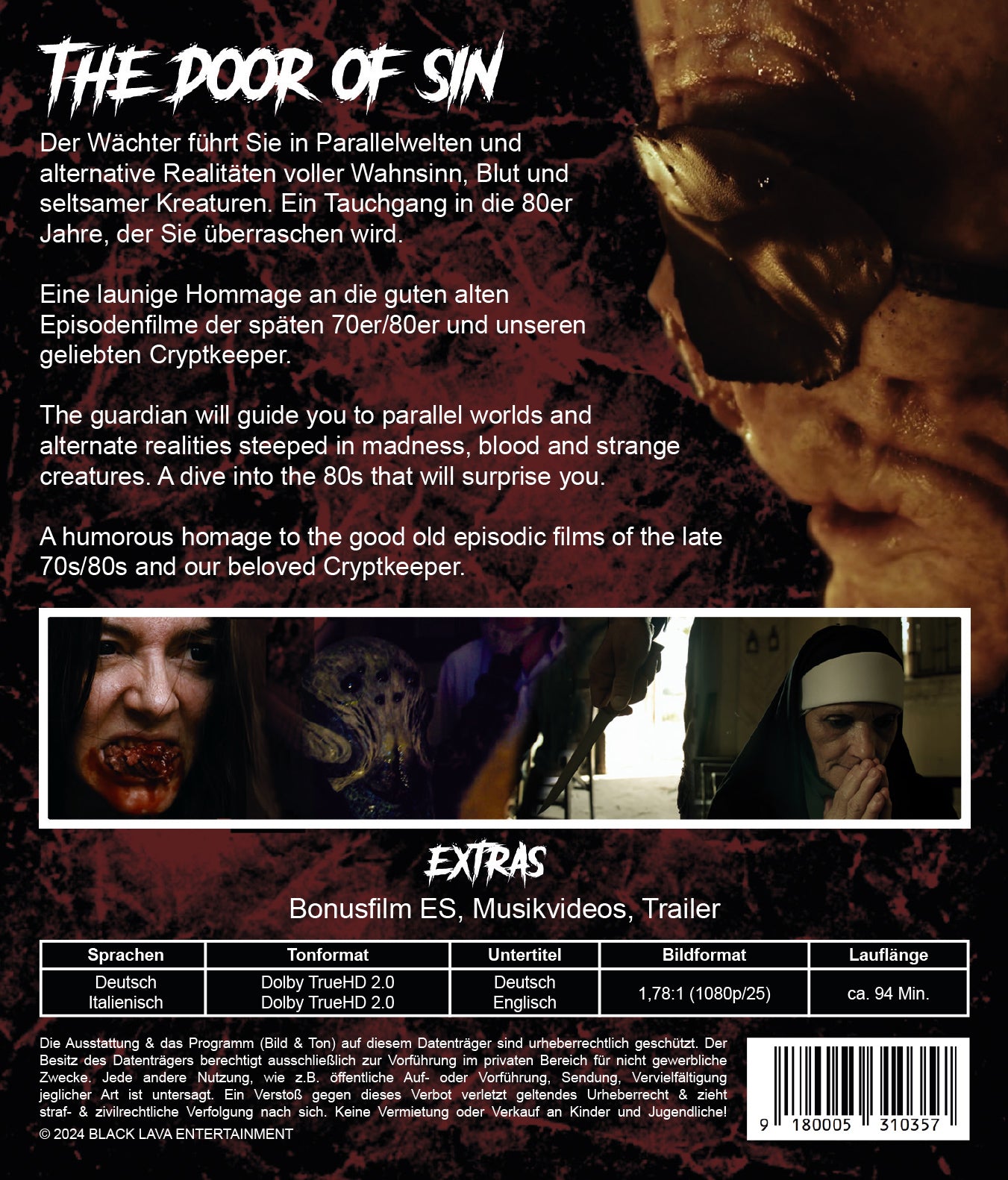 Black Lava The Door of Sin Single Blu-ray 94 Min.
