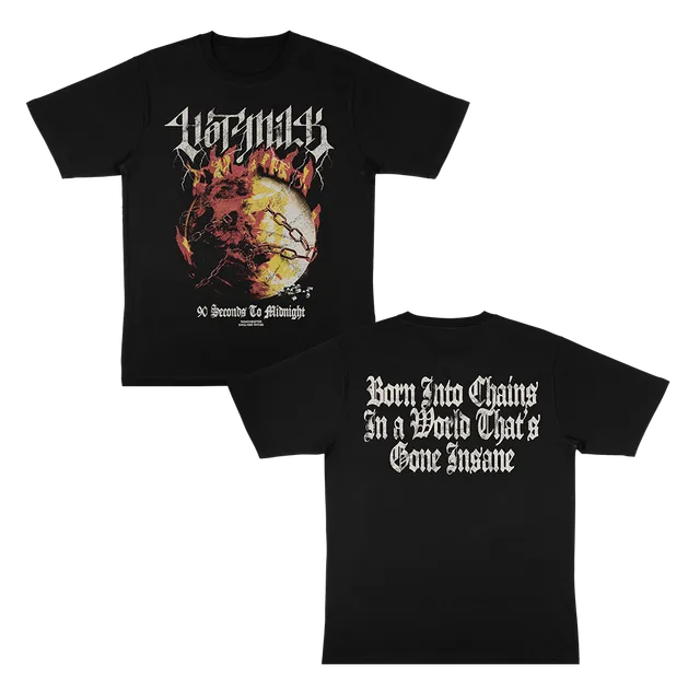 Hot Milk Burning Earth Tee T-Shirt Schwarz Baumwolle