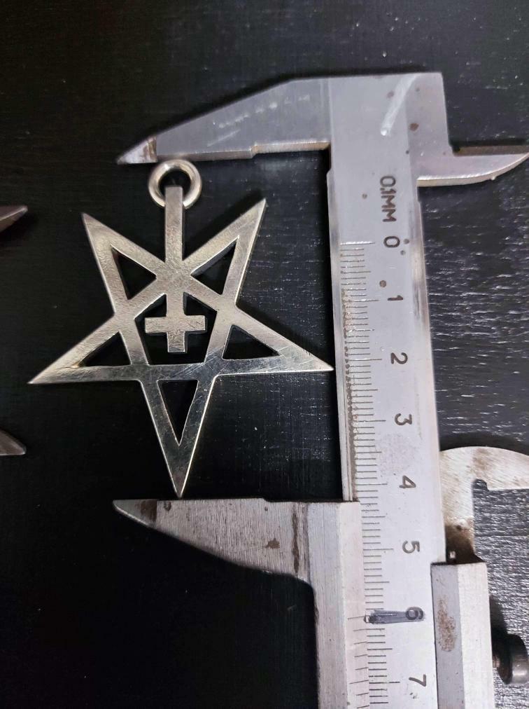Lord Ahriman Pentagram Reborn Kette 925 Silber 155g