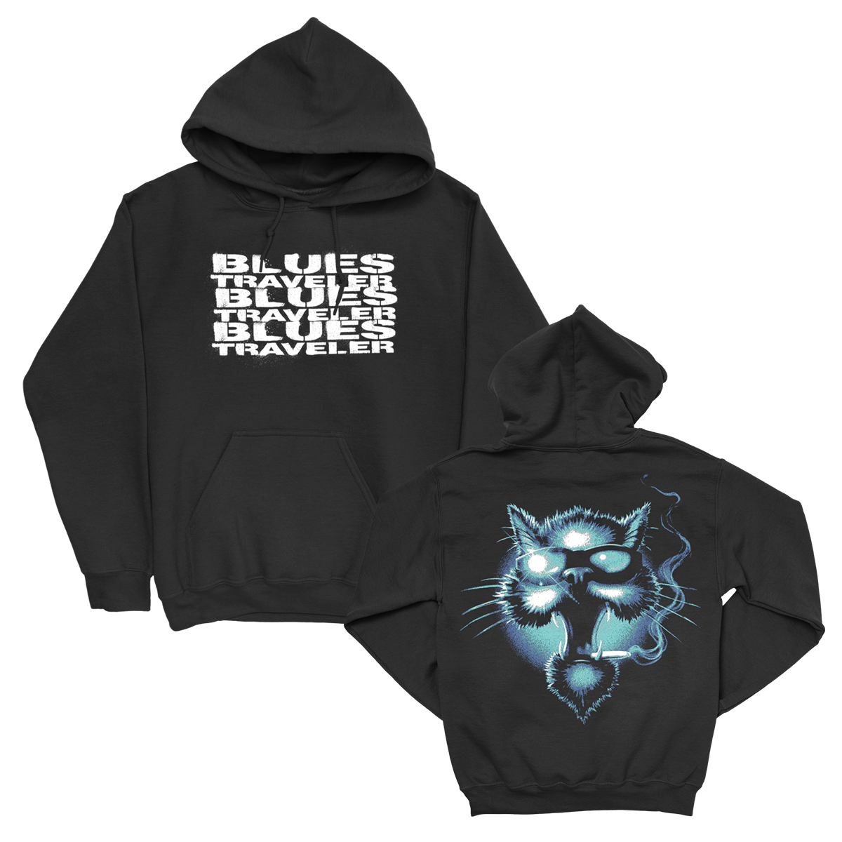 Blues Traveler Chroma Repeater Hoodie Schwarz Baumwolle