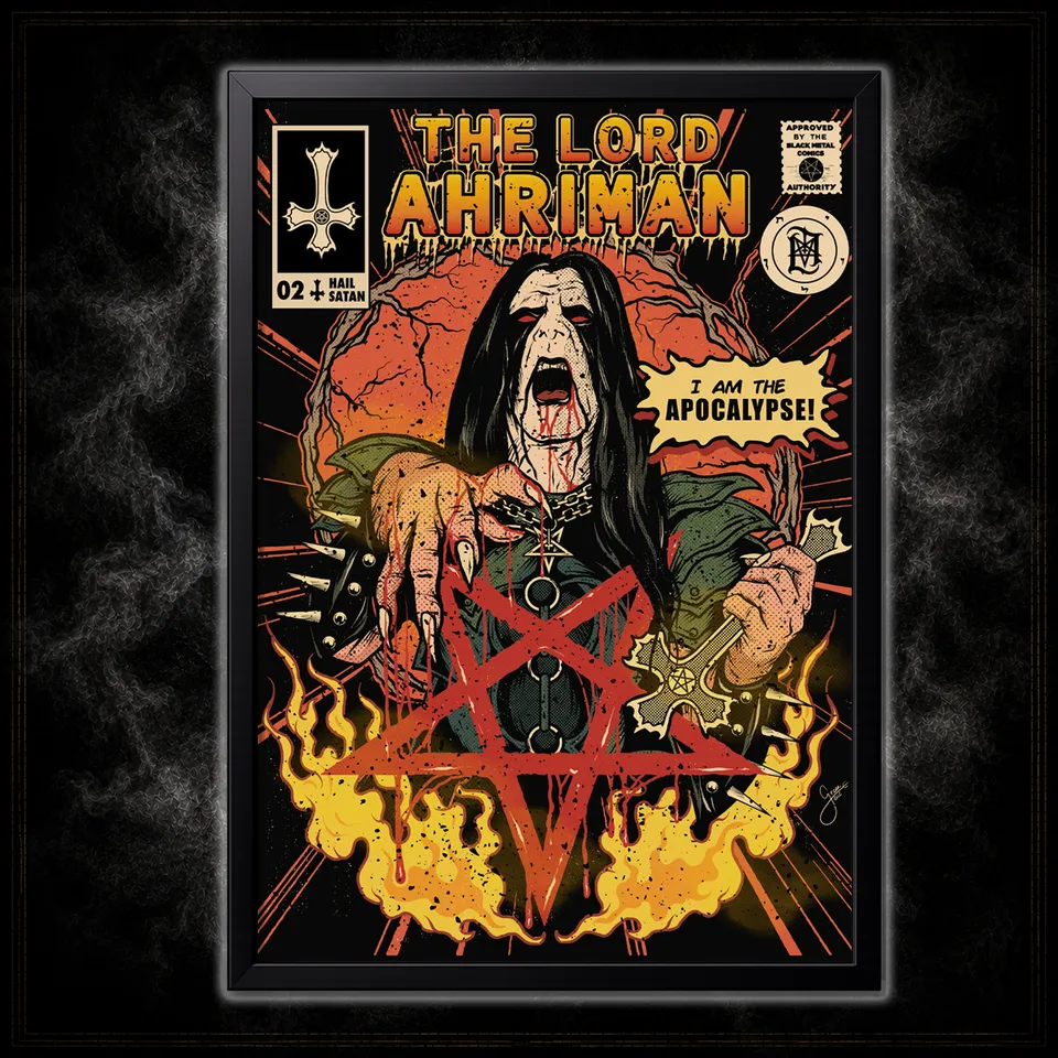 Lord Ahriman II Poster 50x70 Signiert Nummeriert 100 Stück