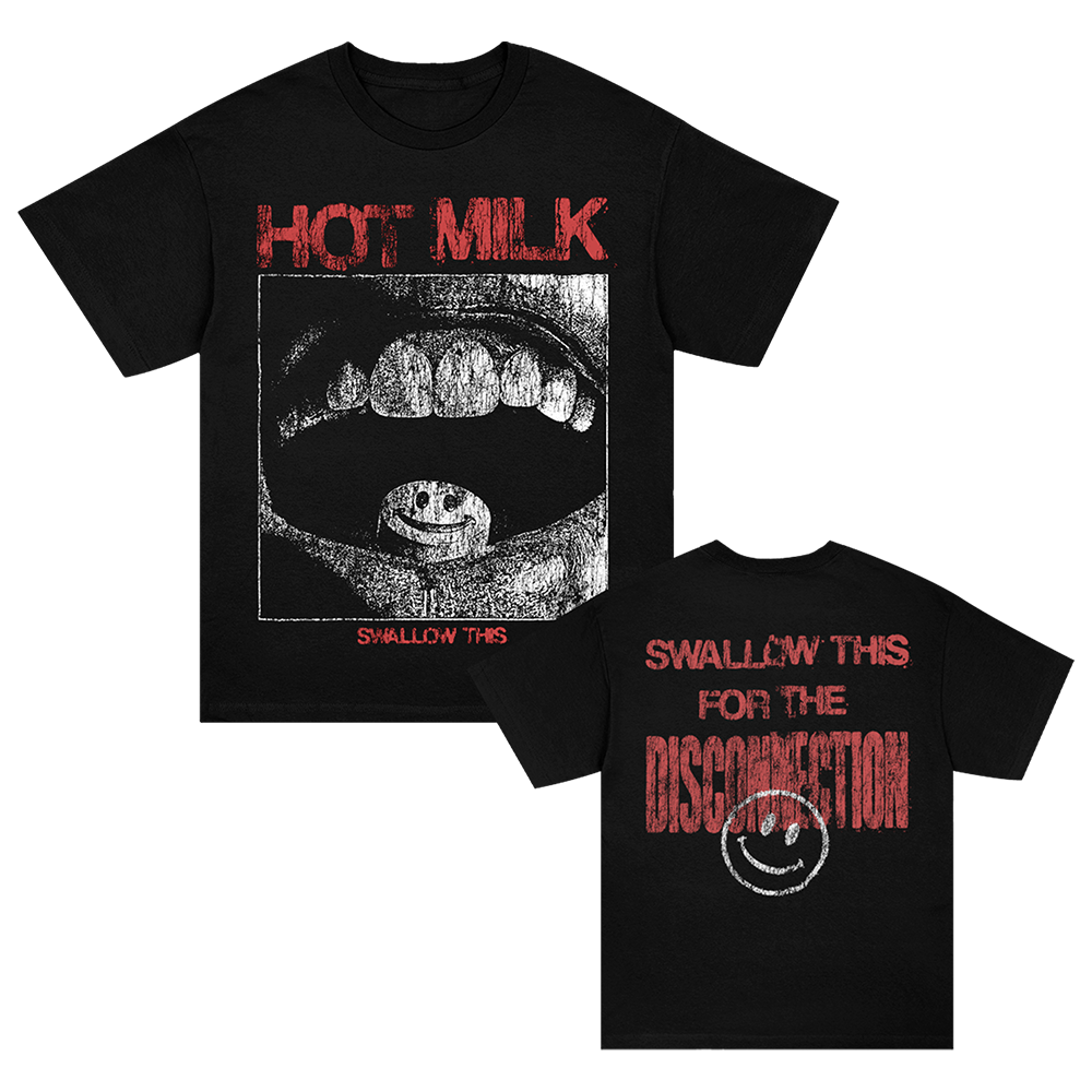 Hot Milk Swallow This Tee T-Shirt Schwarz Baumwolle