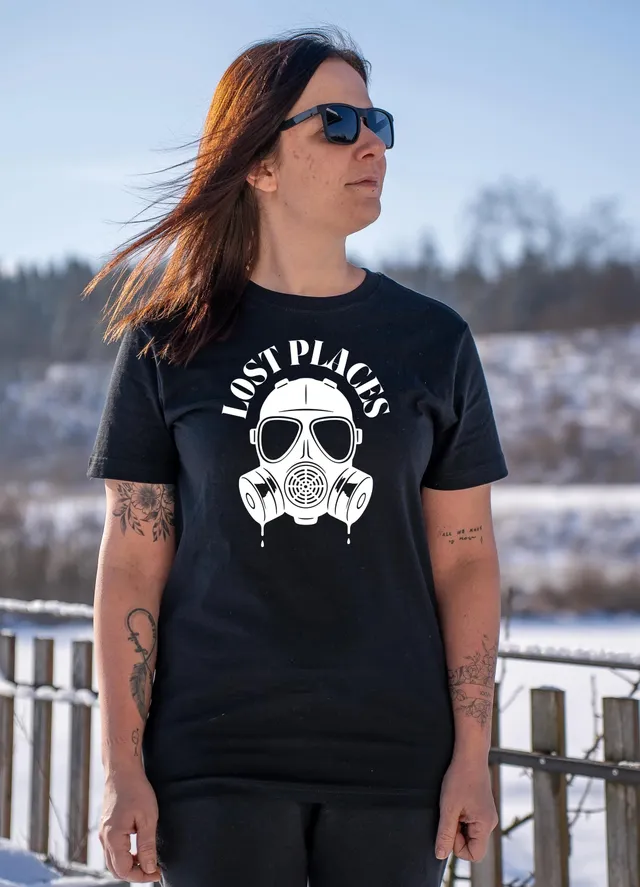BlackLava Lost Places T-Shirt Rundhals Schwarz S-5XL