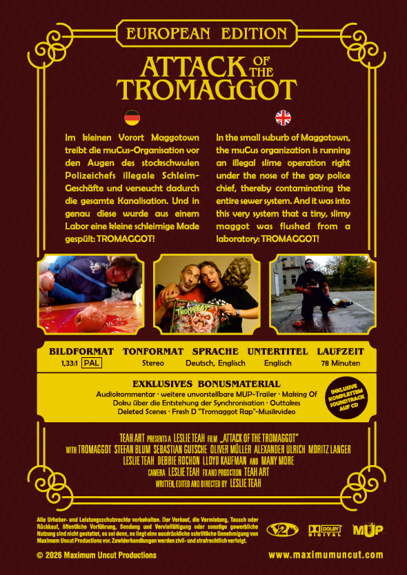 Black Lava Attack of the Tromaggot DVD+CD European Edition