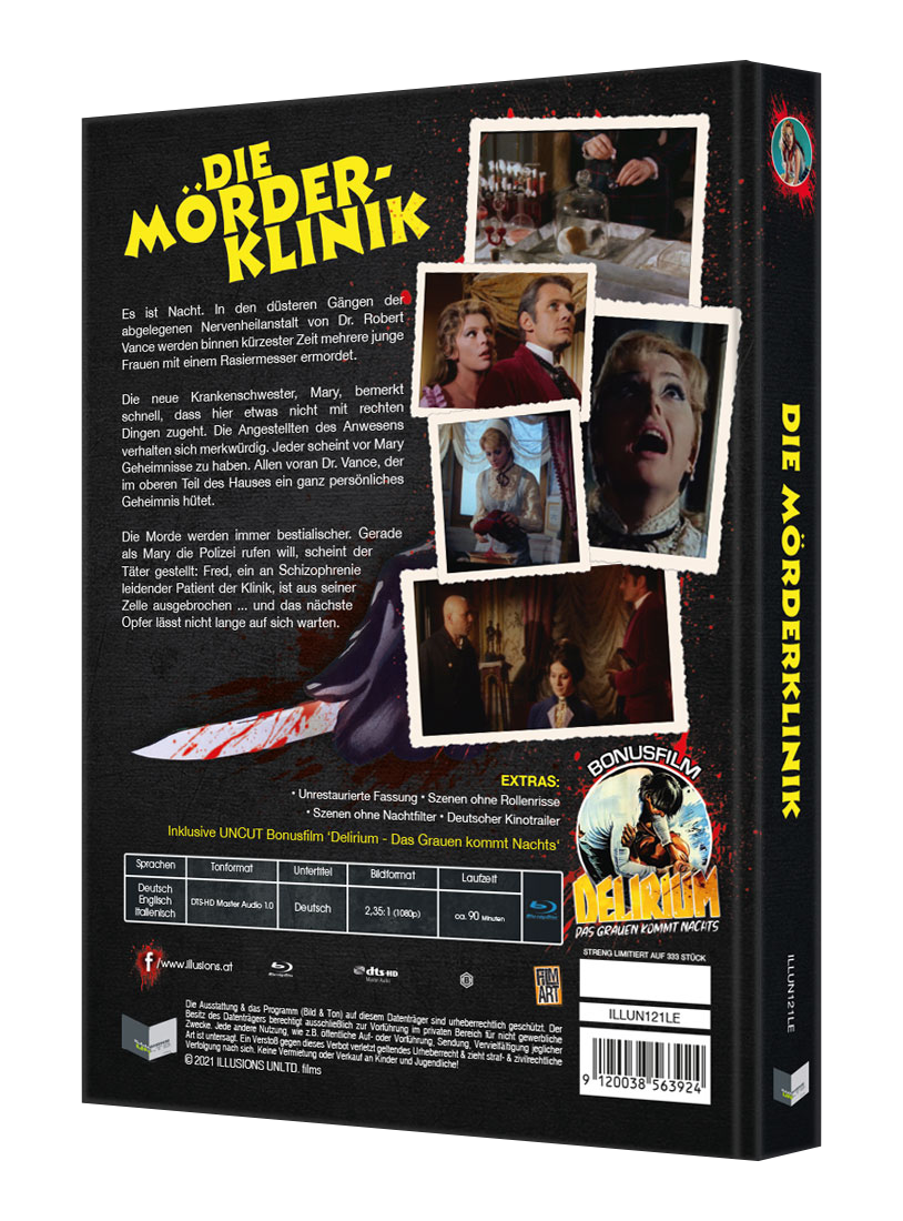 Black Lava Die Mörderklinik Mediabook Limited 333 Horrorfilm