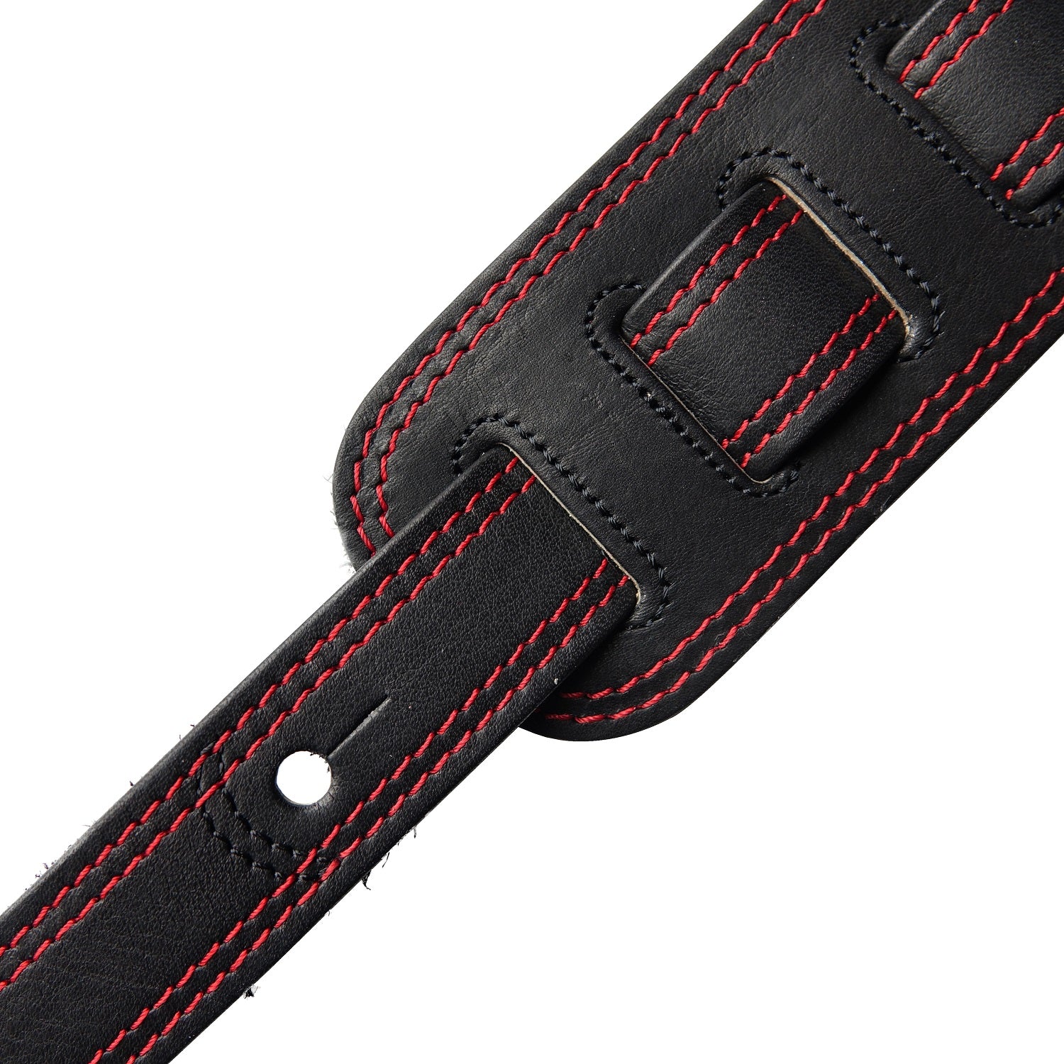 Lord Ahriman Signature Gitarrengurt Leder Dark Red Pentagramm