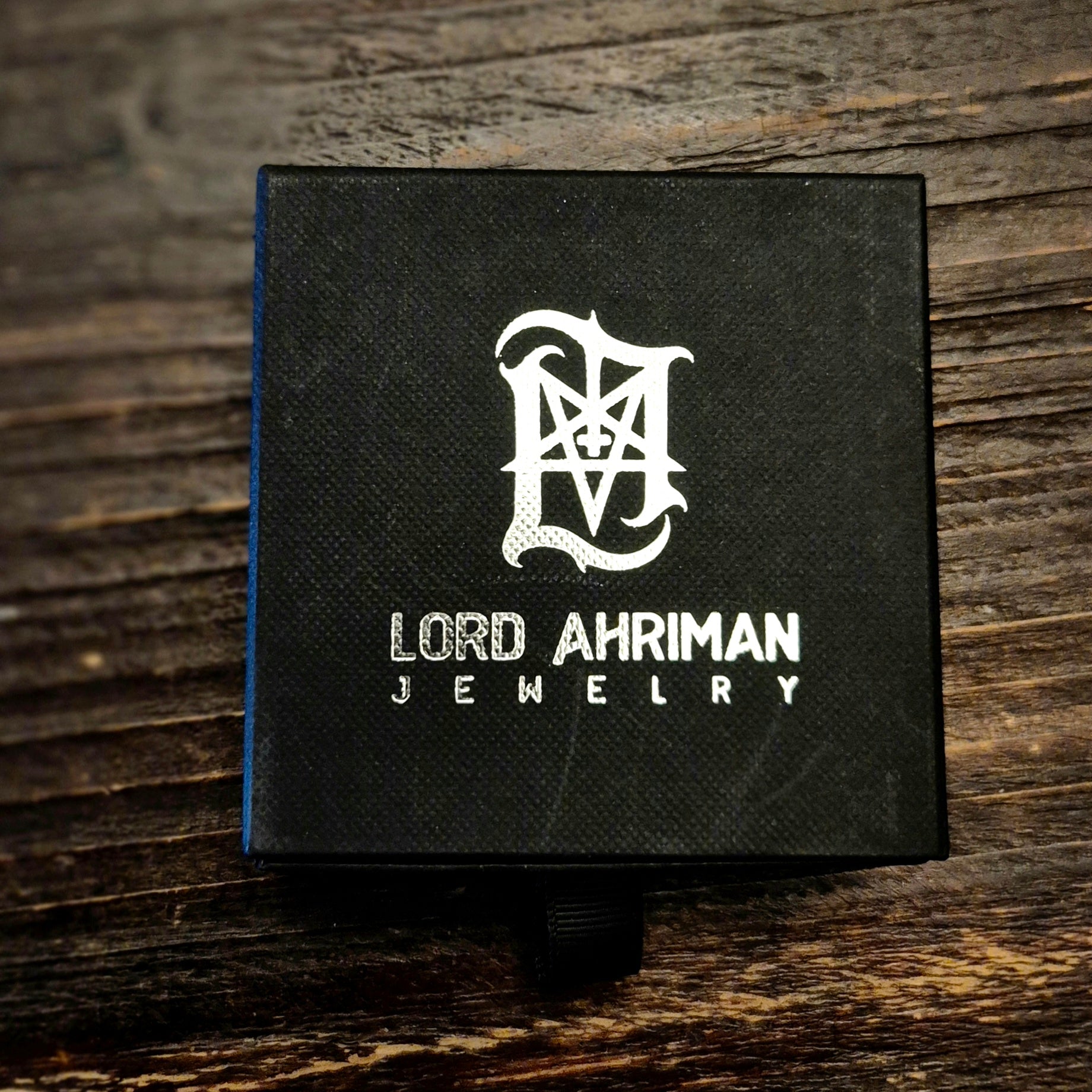 Lord Ahriman Legacy Schmuckbox 85x85 Signiert Schwarz Silber