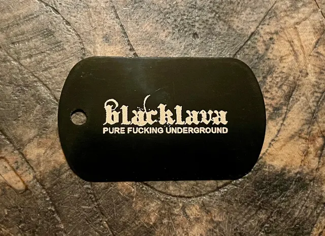 BlackLava Dogtag Anhänger Aluminium ohne Kette