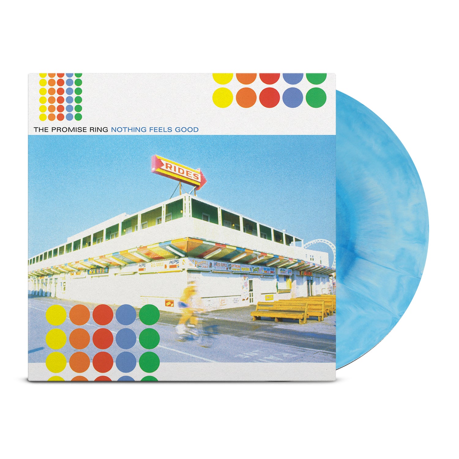 The Promise Ring Nothing Feels Good LP Vinyl Blue White Galaxy