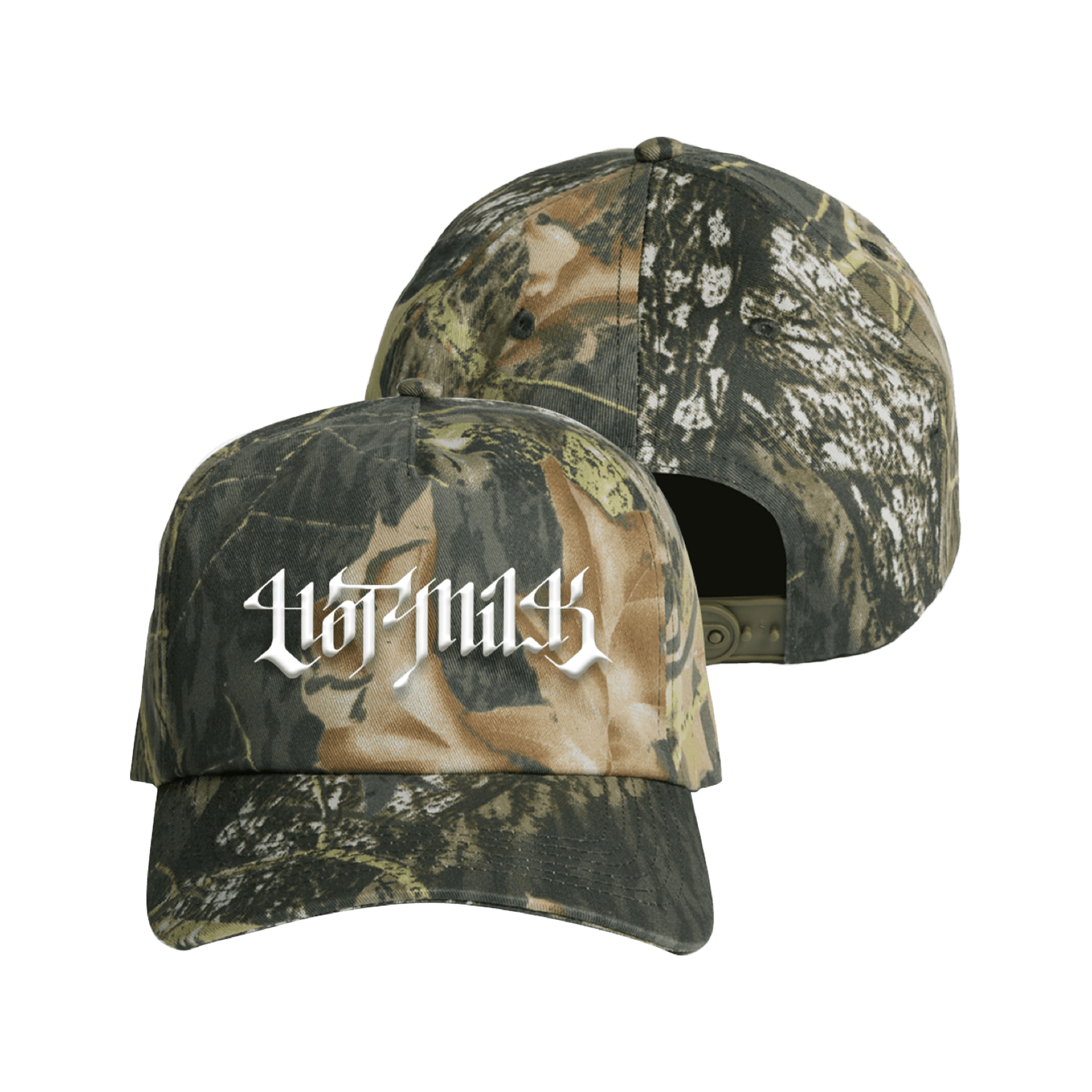 Hot Milk Logo Cap Tree Camo Bestickte Kappe