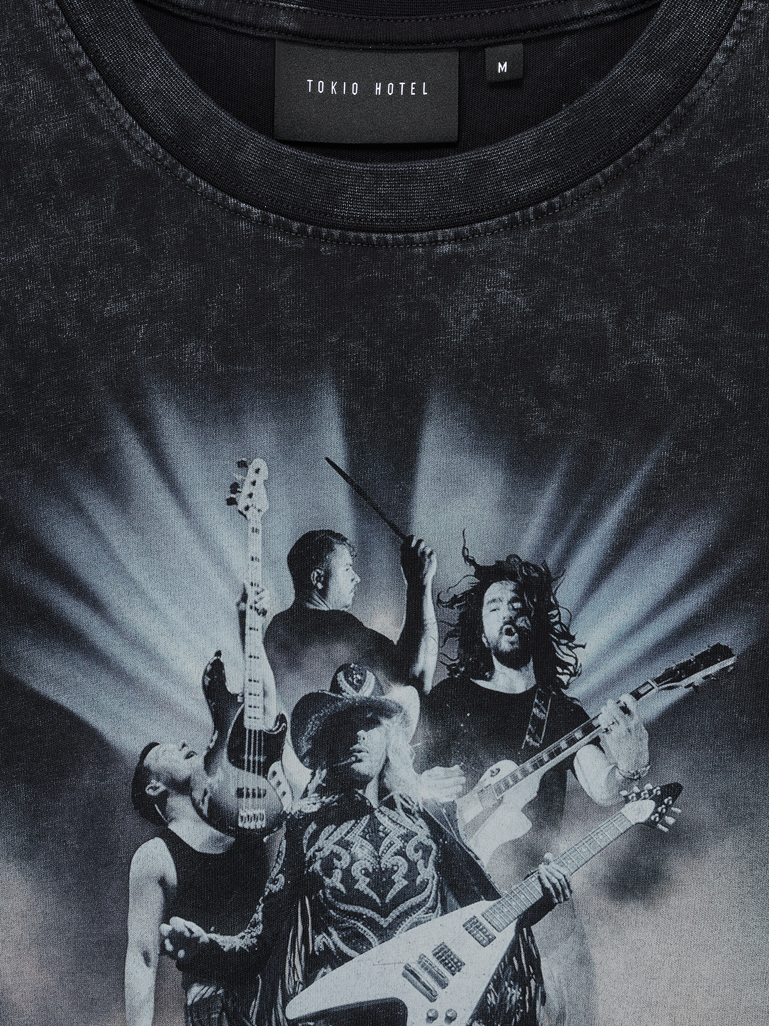 Tokio Hotel Bandshirt 2024 Shirt Schwarz Oversized Baumwolle