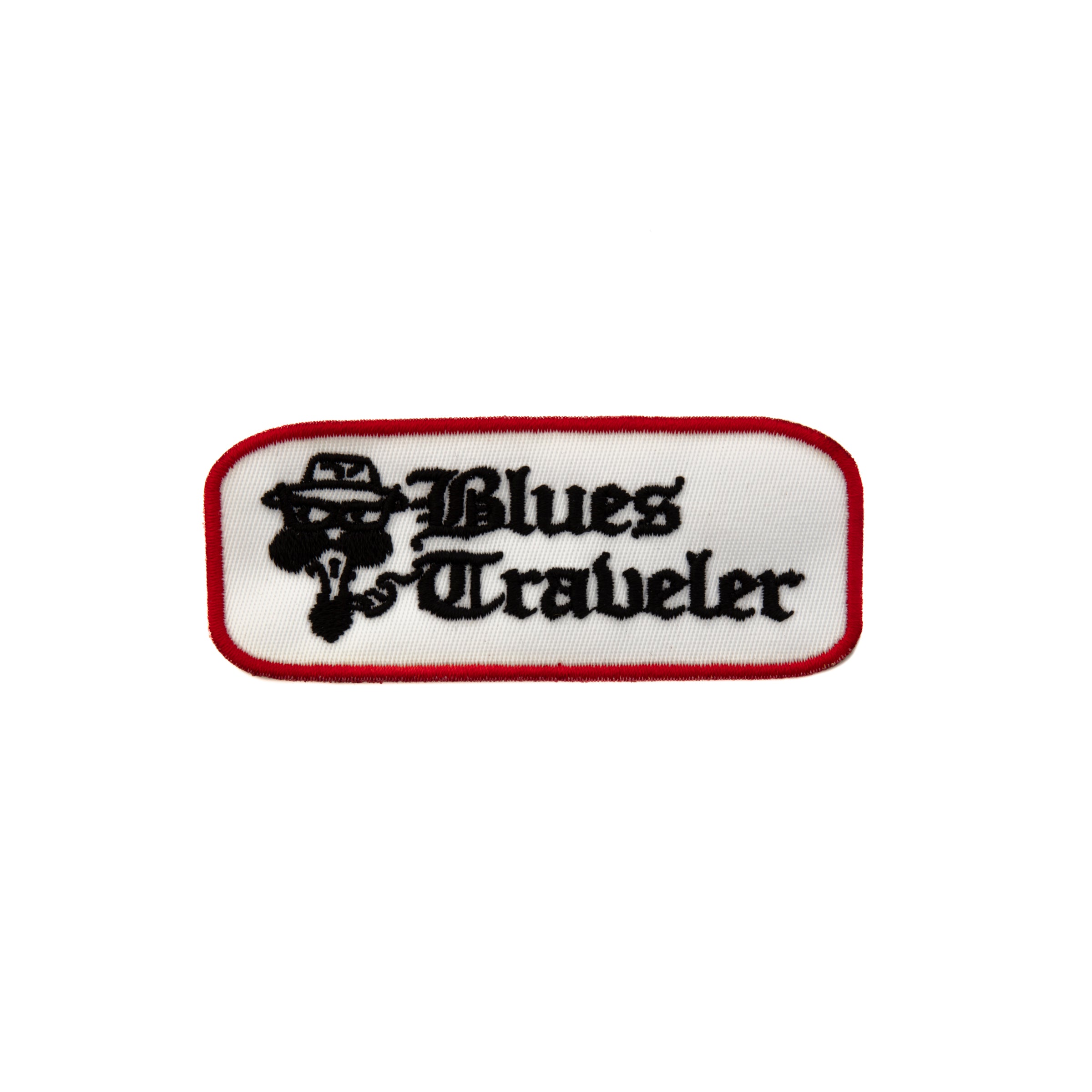 Blues Traveler Logo Patch Weiß Rot 3,5 Zoll Stick