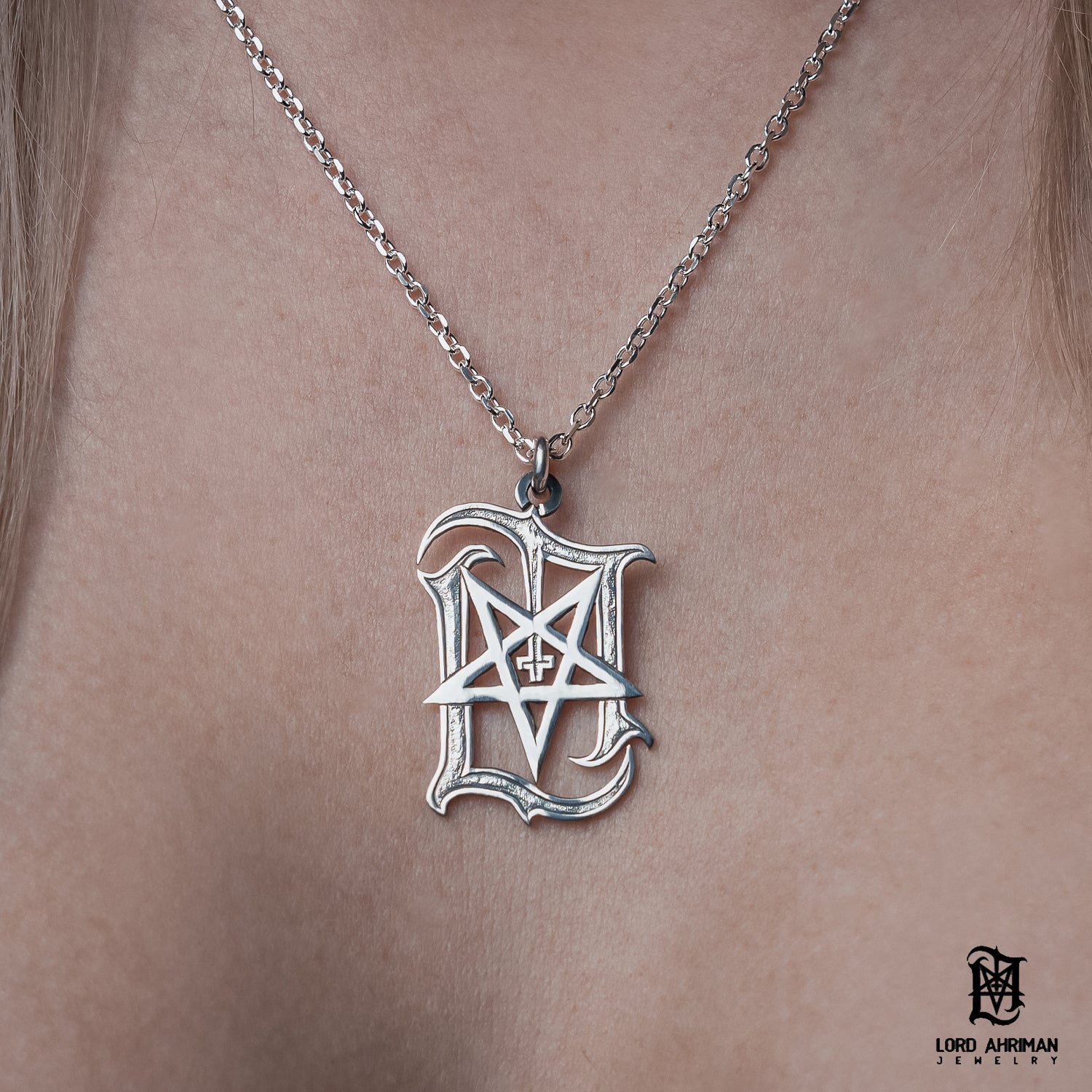 Lord Ahriman The Mark of Ahriman Anhänger 925 Silber 50 cm Kette