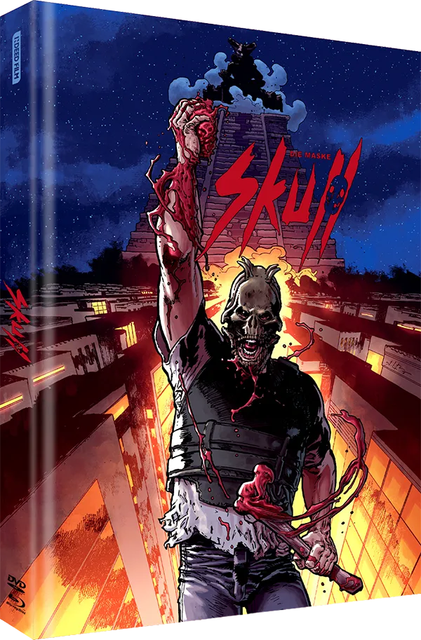Black Lava Skull Die Maske Mediabook Cover C Blu-ray