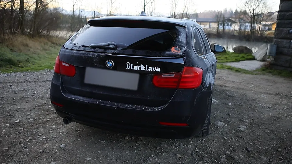 BlackLava Carsticker Autoaufkleber weiß 15 cm Vinyl
