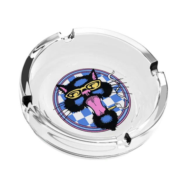 Blues Traveler Smokin' Cat Aschenbecher Glas