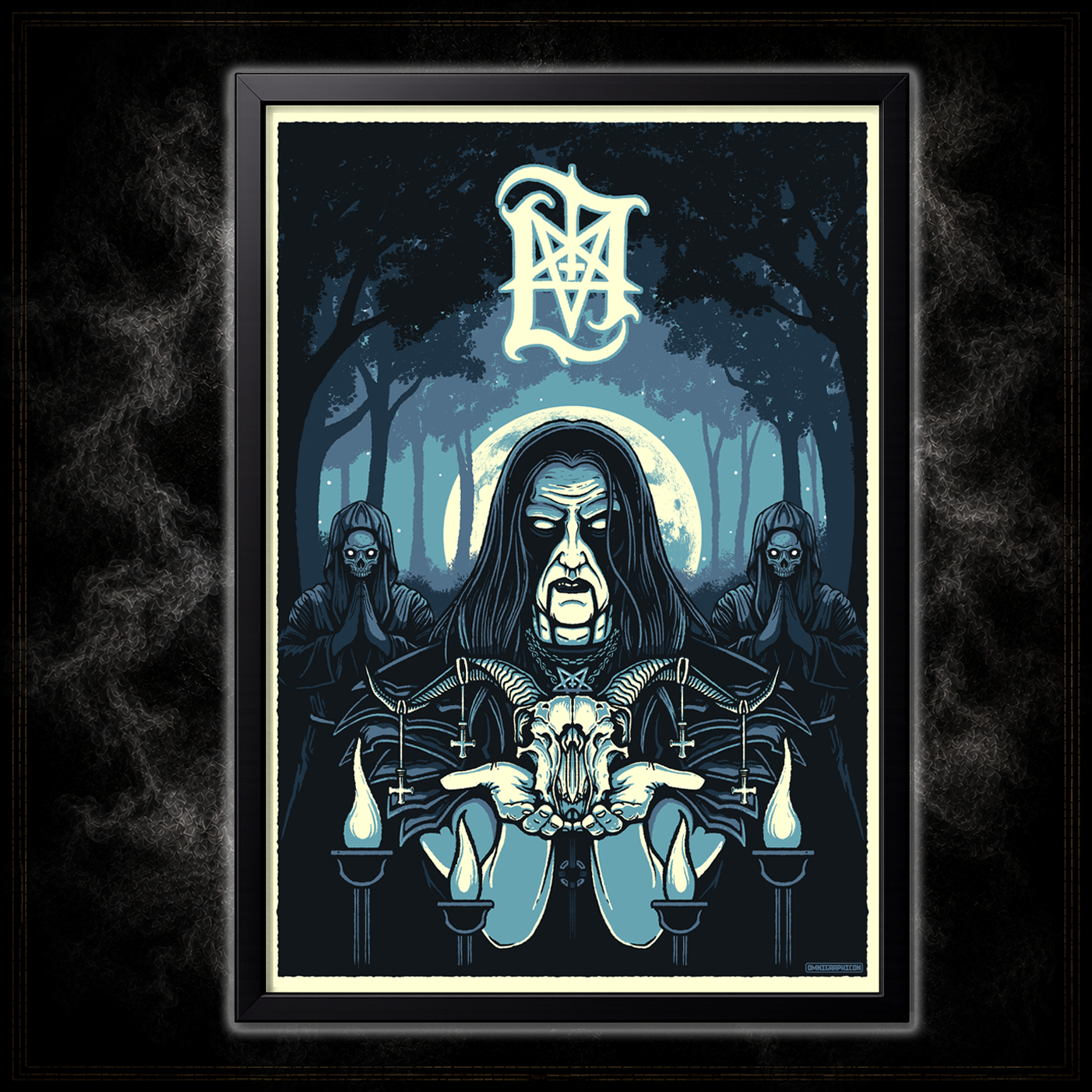 Lord Ahriman In The Sign Of The Horns Poster signiert