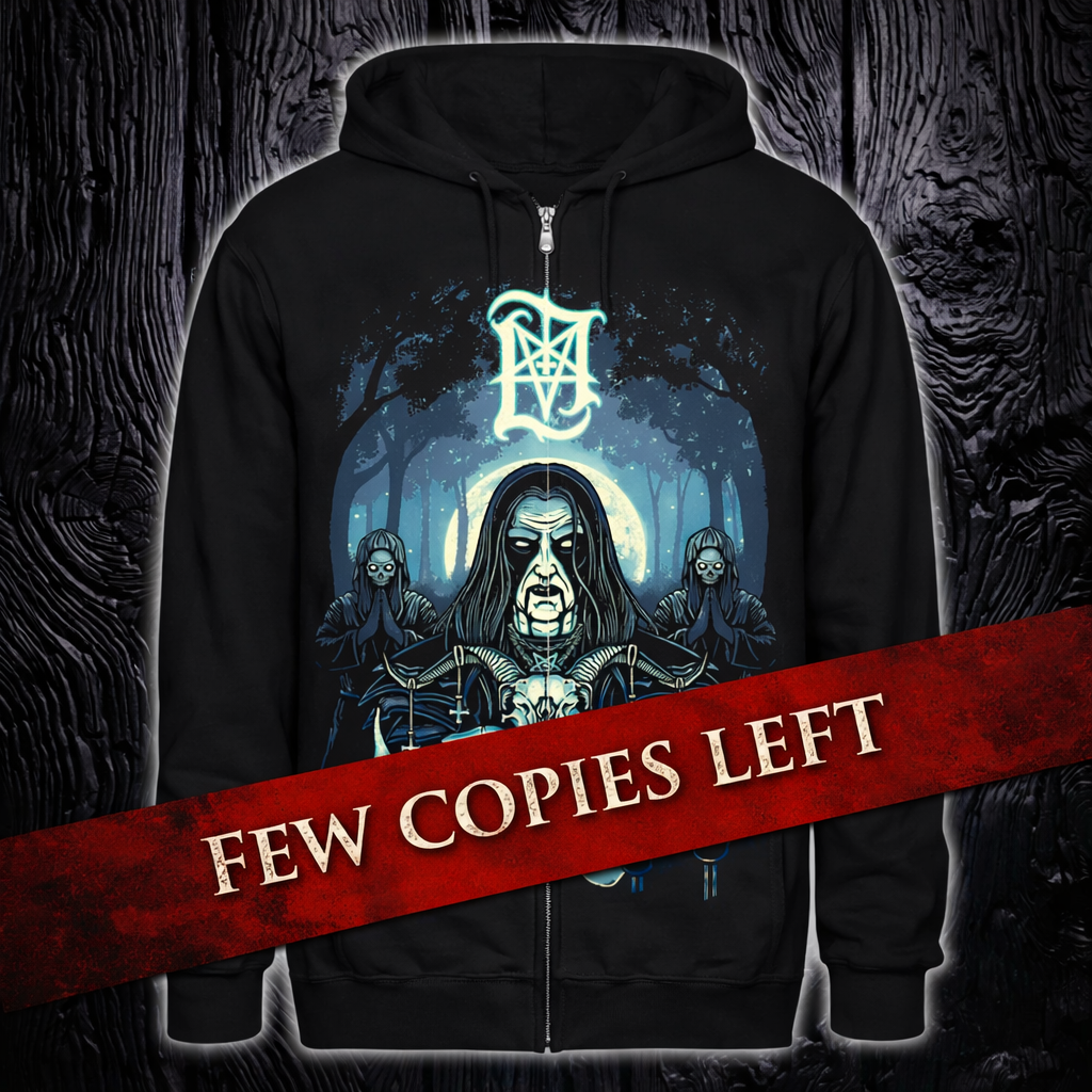 Lord Ahriman In The Sign Of The Horns Zip-Hoodie Schwarz