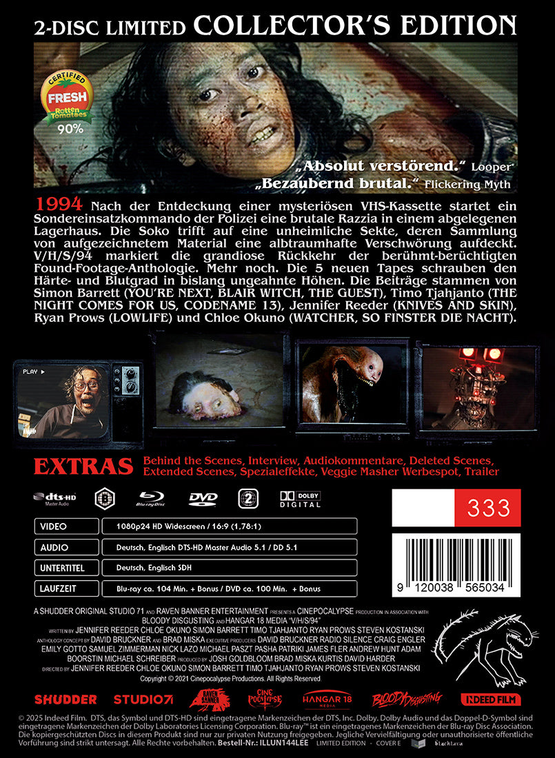 V/H/S/94 2-Disc Mediabook Cover E Limited 333 Uncut Horrorfilm
