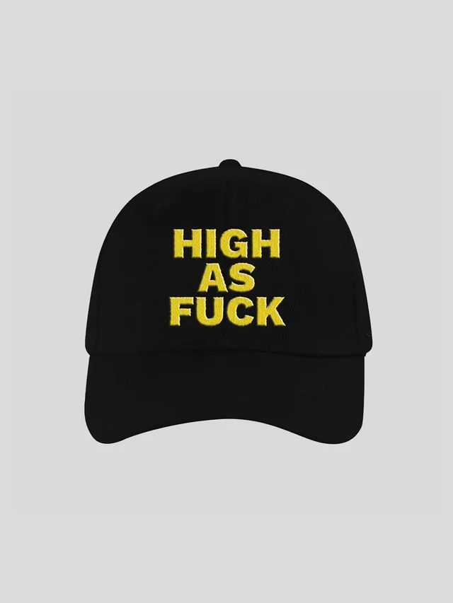 Tokio Hotel High as Fuck Cap Schwarz Baumwolle One Size