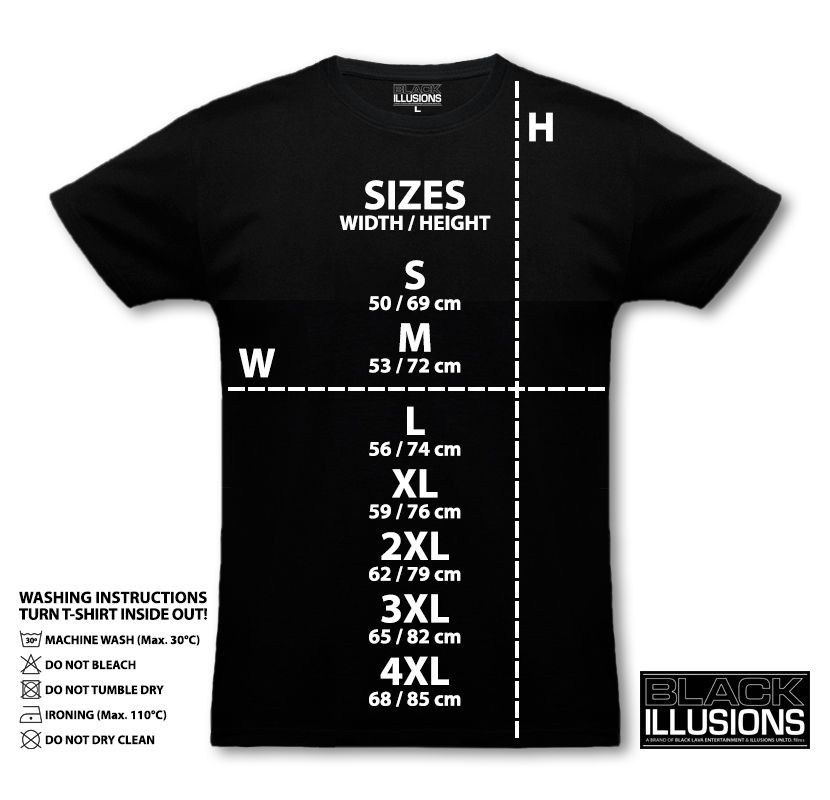 Black Lava Nekromantik Skull T-Shirt Rundhals Baumwolle