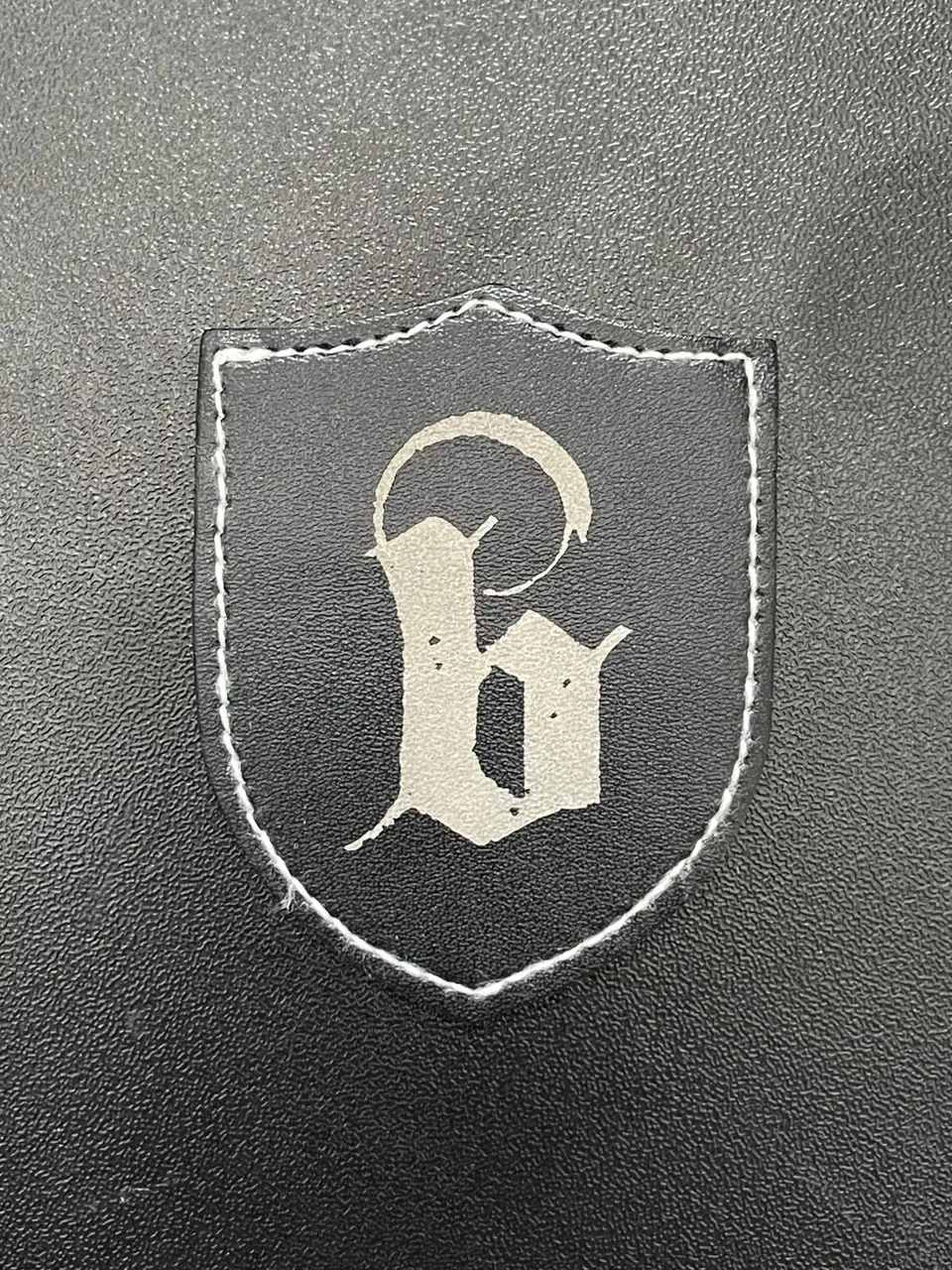 BlackLava Merchandise Leather Patch Aufnäher Spezialform 6,3x5cm