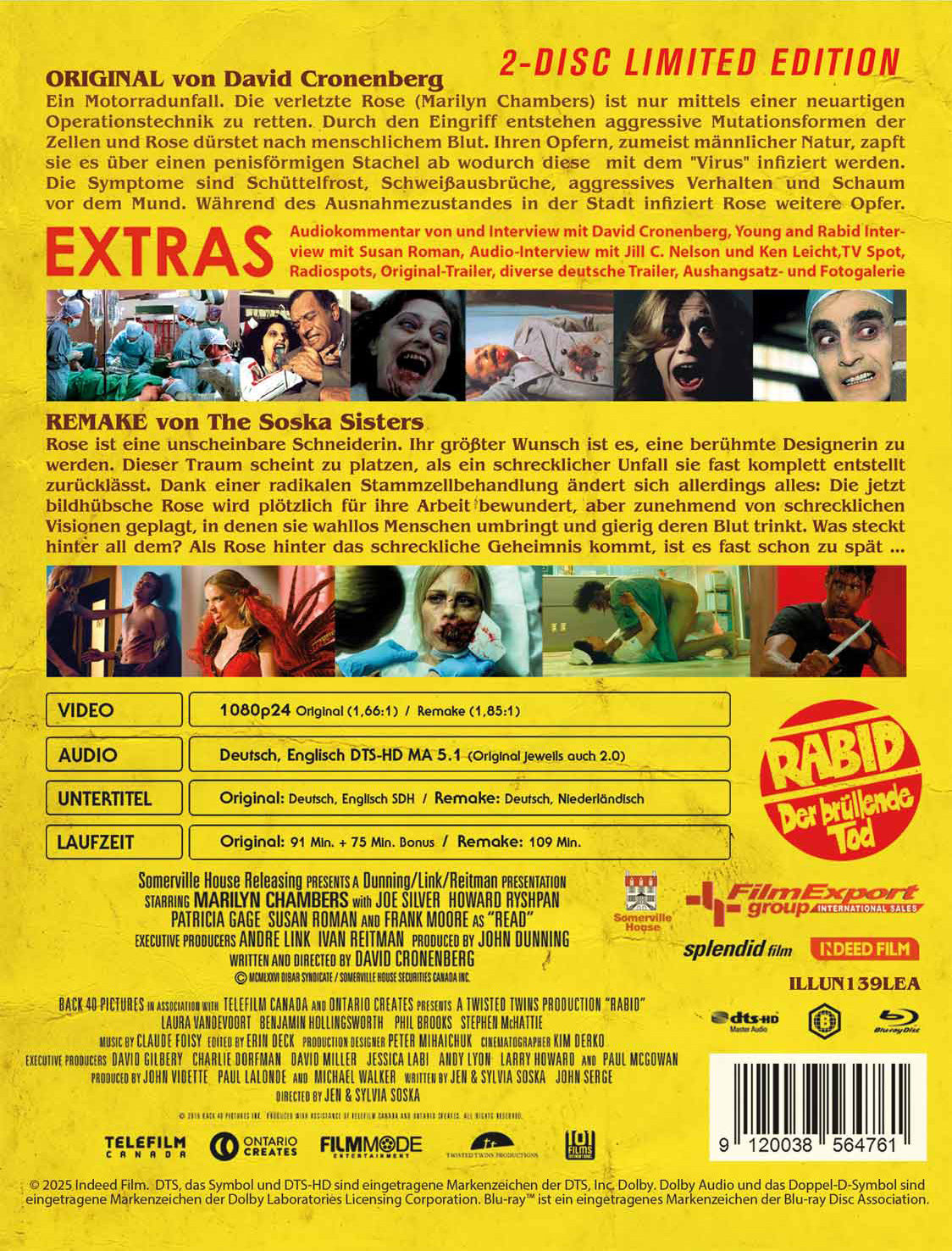 BlackLava Rabid Double Feature Blu-ray Scanavo O-Card Ltd 666