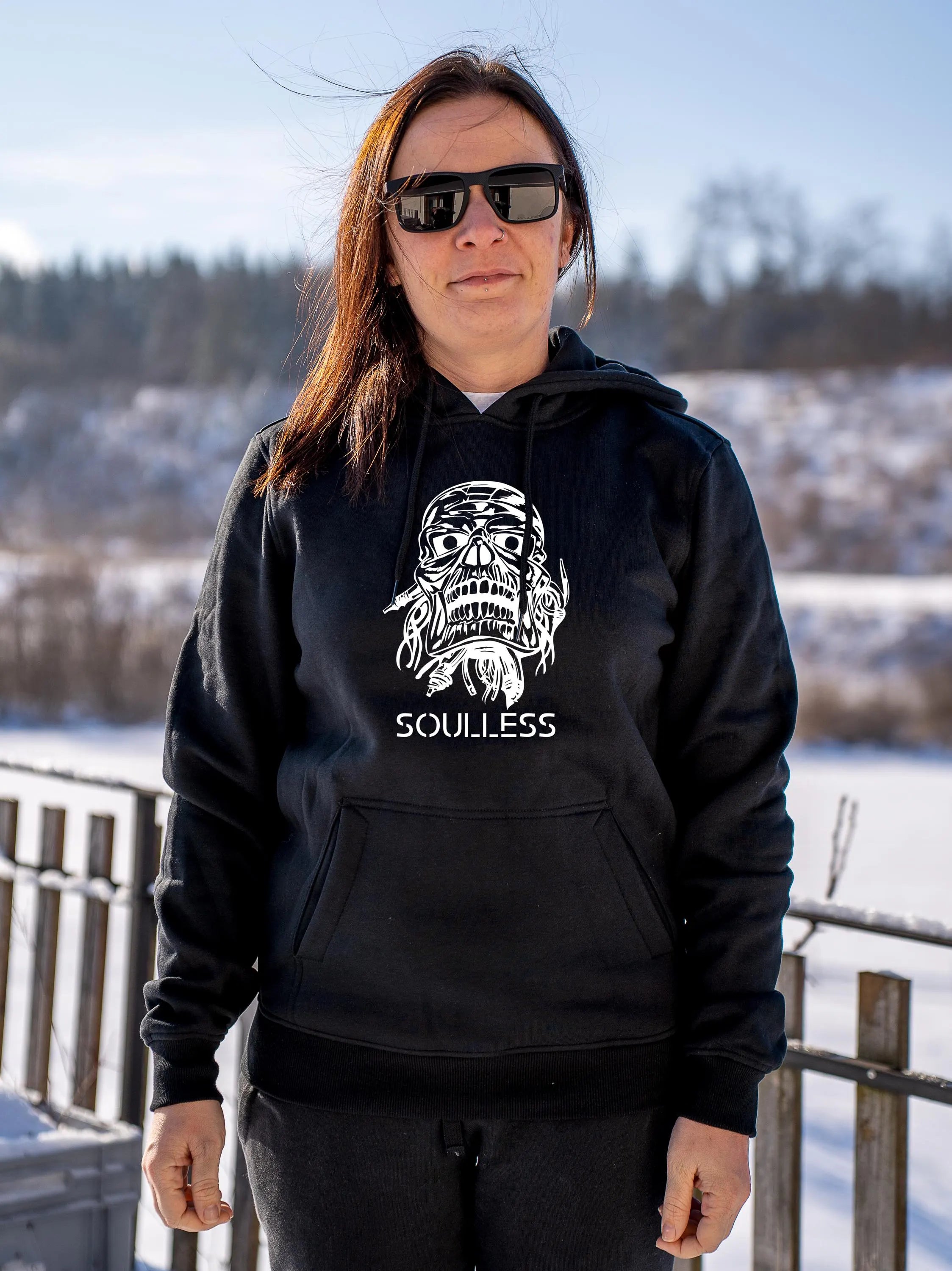 BlackLava Soulless Heavy Hoody Shirt Gr. L Baumwolle
