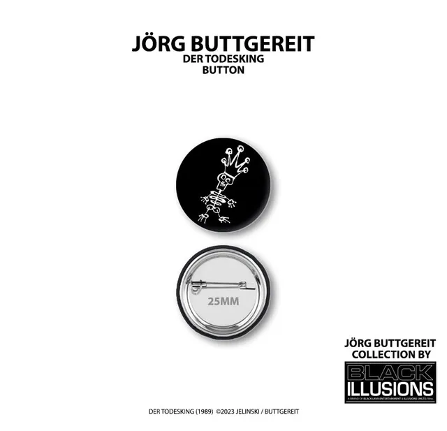 BlackLava Der Todesking Button 25mm Anstecker lizenziert