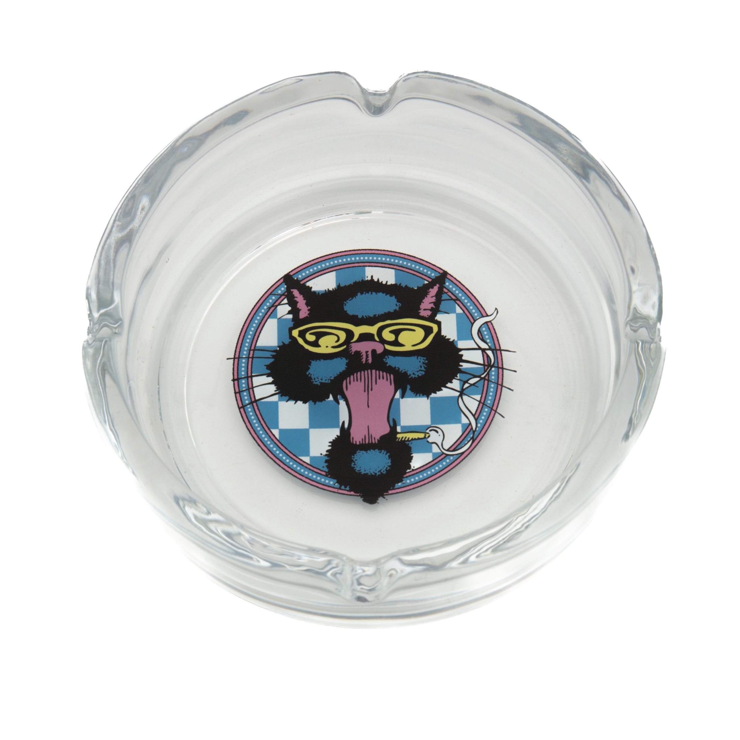 Blues Traveler Smokin' Cat Aschenbecher Glas