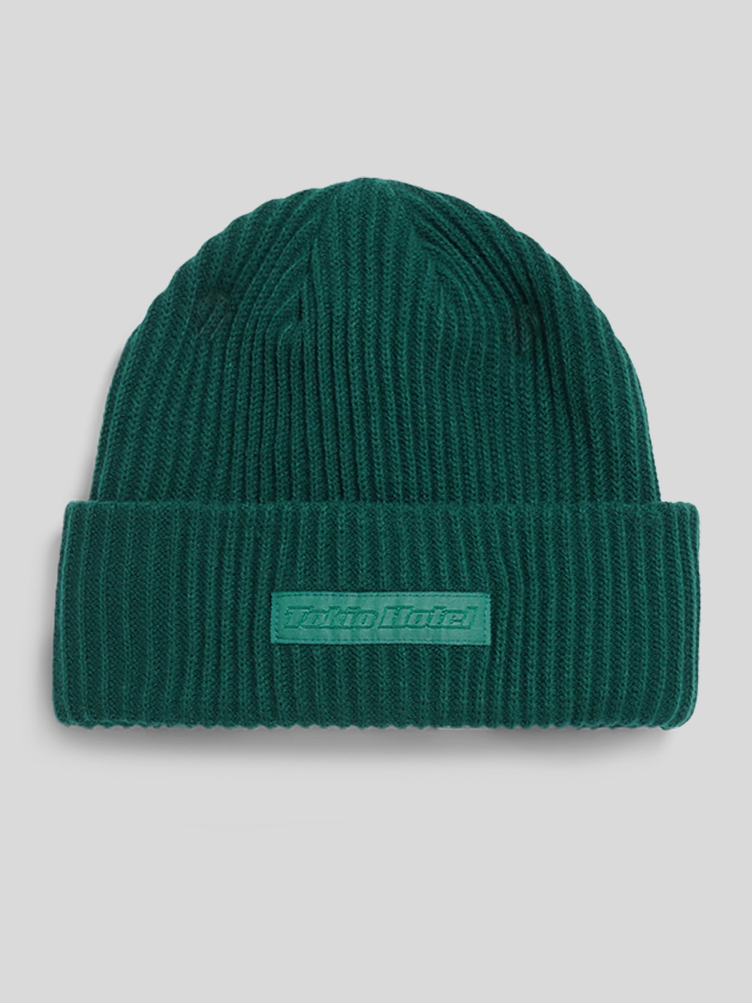 Tokio Hotel Logo Beanie Mütze Grün mit Patch