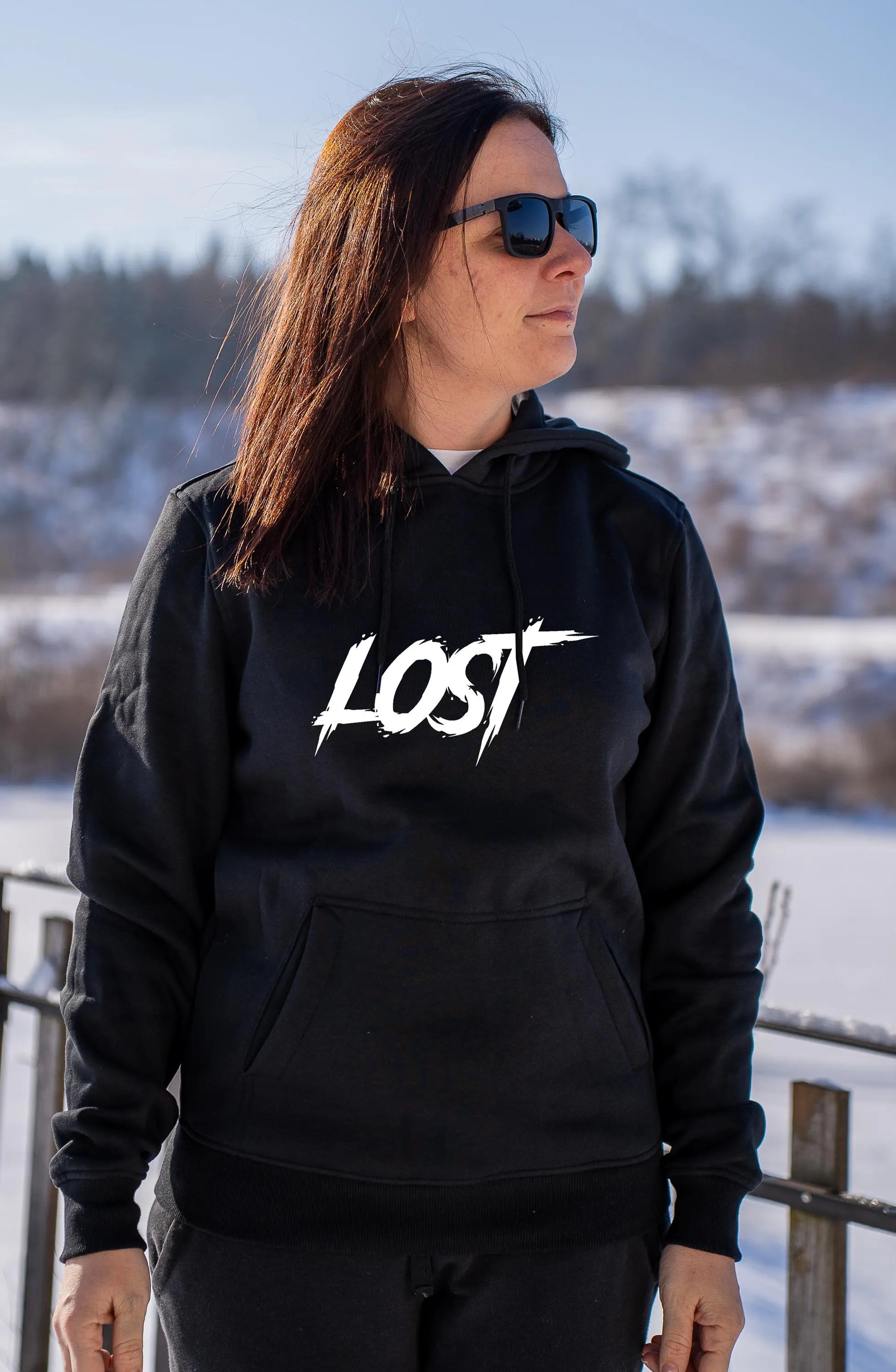 Black Lava Lost Heavy Hoody Hoodie Baumwolle 300 g/m²