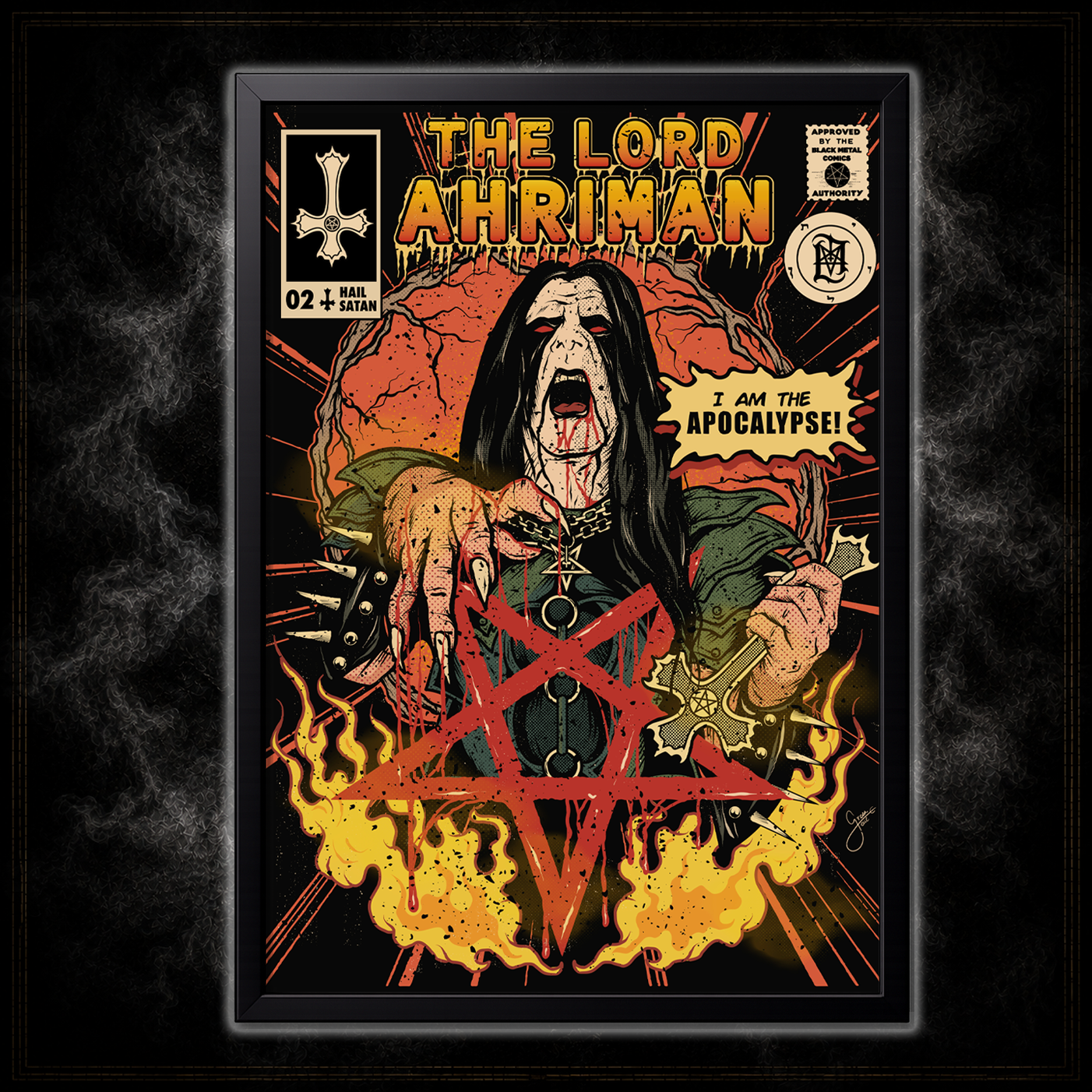 Lord Ahriman Ultimate Poster Bundle Kunstdruck 4er Set signiert