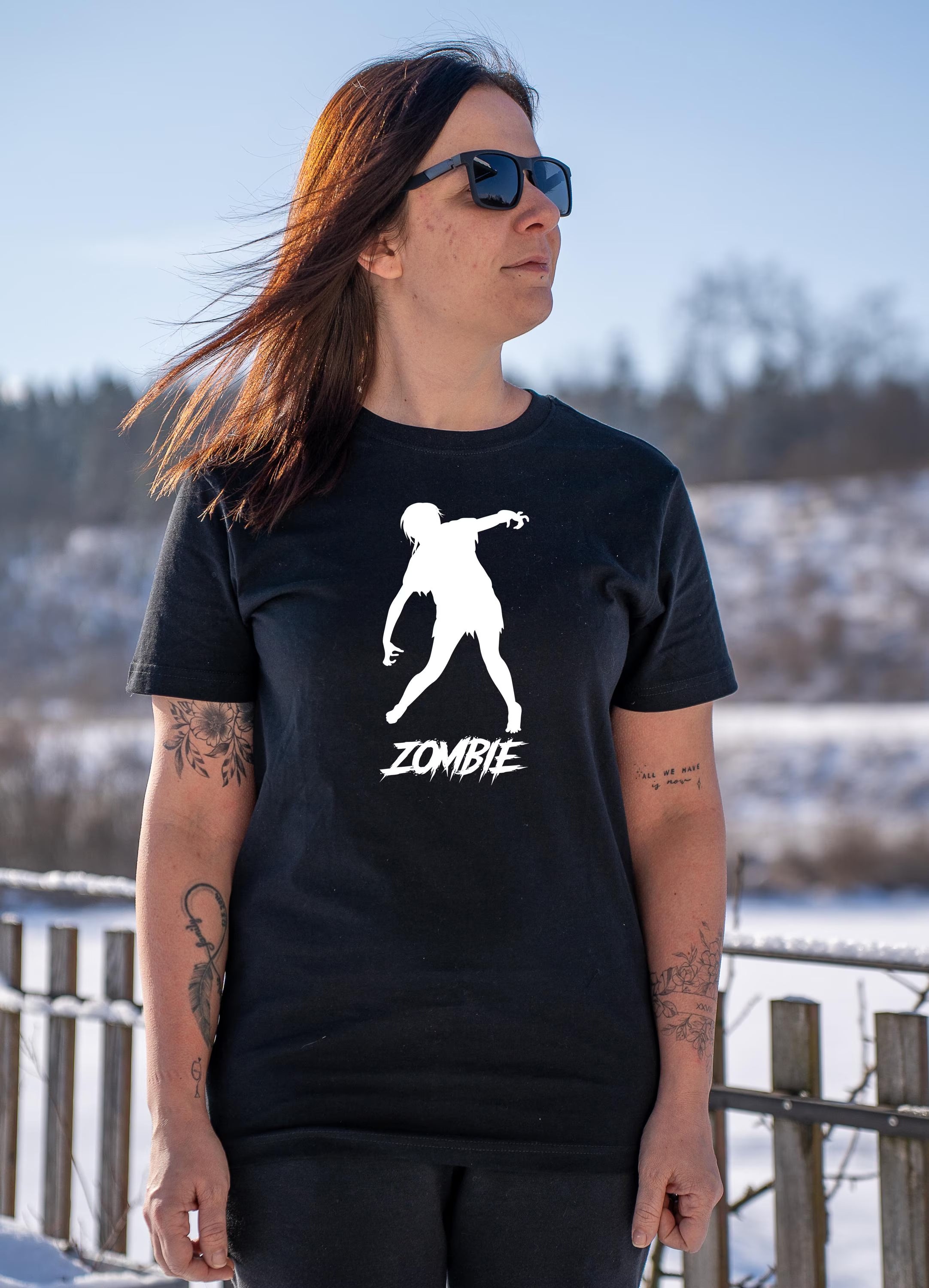BlackLava Zombie T-Shirt Round Neck Shirt 200 g/m²