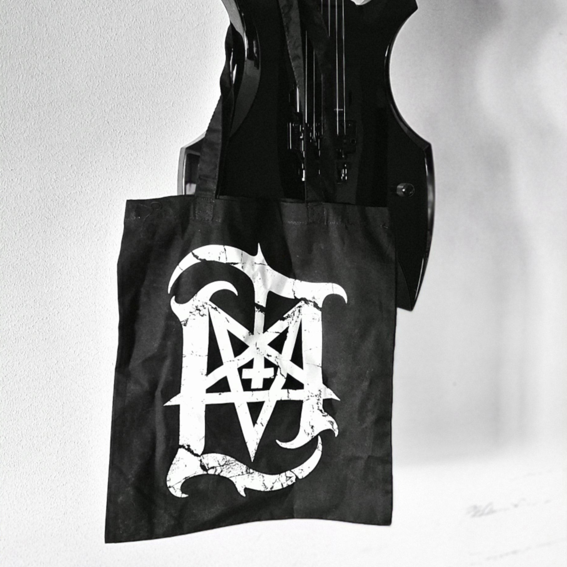 Lord Ahriman Signature Tote Bag Schwarz Emblem 37x41 cm