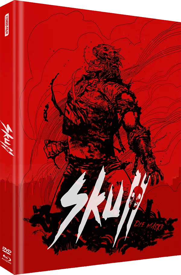 Black Lava Skull Die Maske Mediabook Blu-ray+DVD Cover A Uncut
