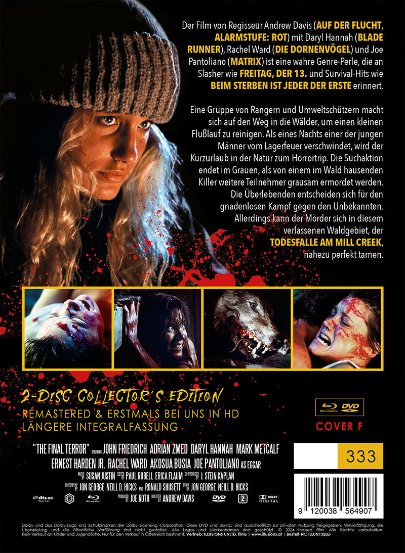 The Final Terror Limited 333 Mediabook BD+DVD Cover F Horror