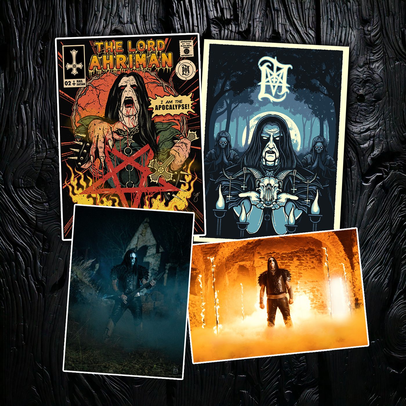 Lord Ahriman Ultimate Poster Bundle Kunstdruck 4er Set signiert