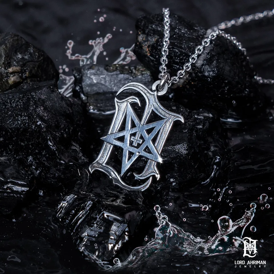 Lord Ahriman The Mark of Ahriman Anhänger 925 Silber 50 cm Kette