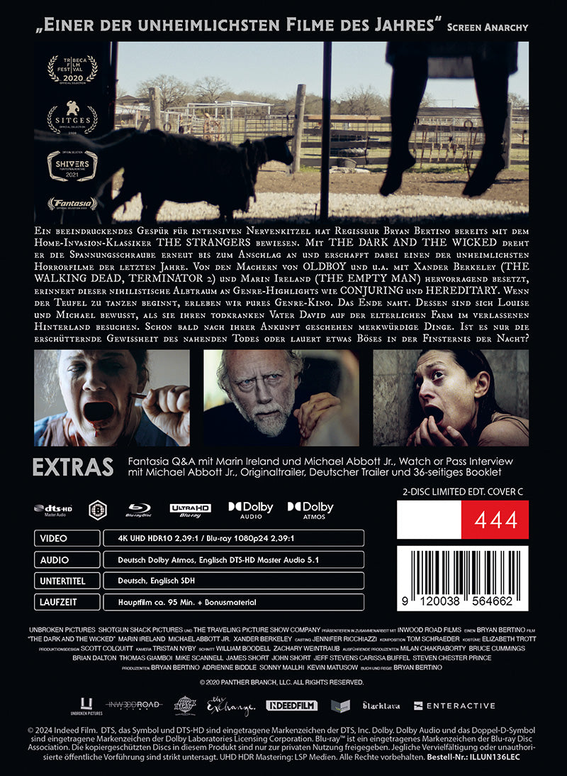 Black Lava The Dark and the Wicked UHD+BD Mediabook Cover C