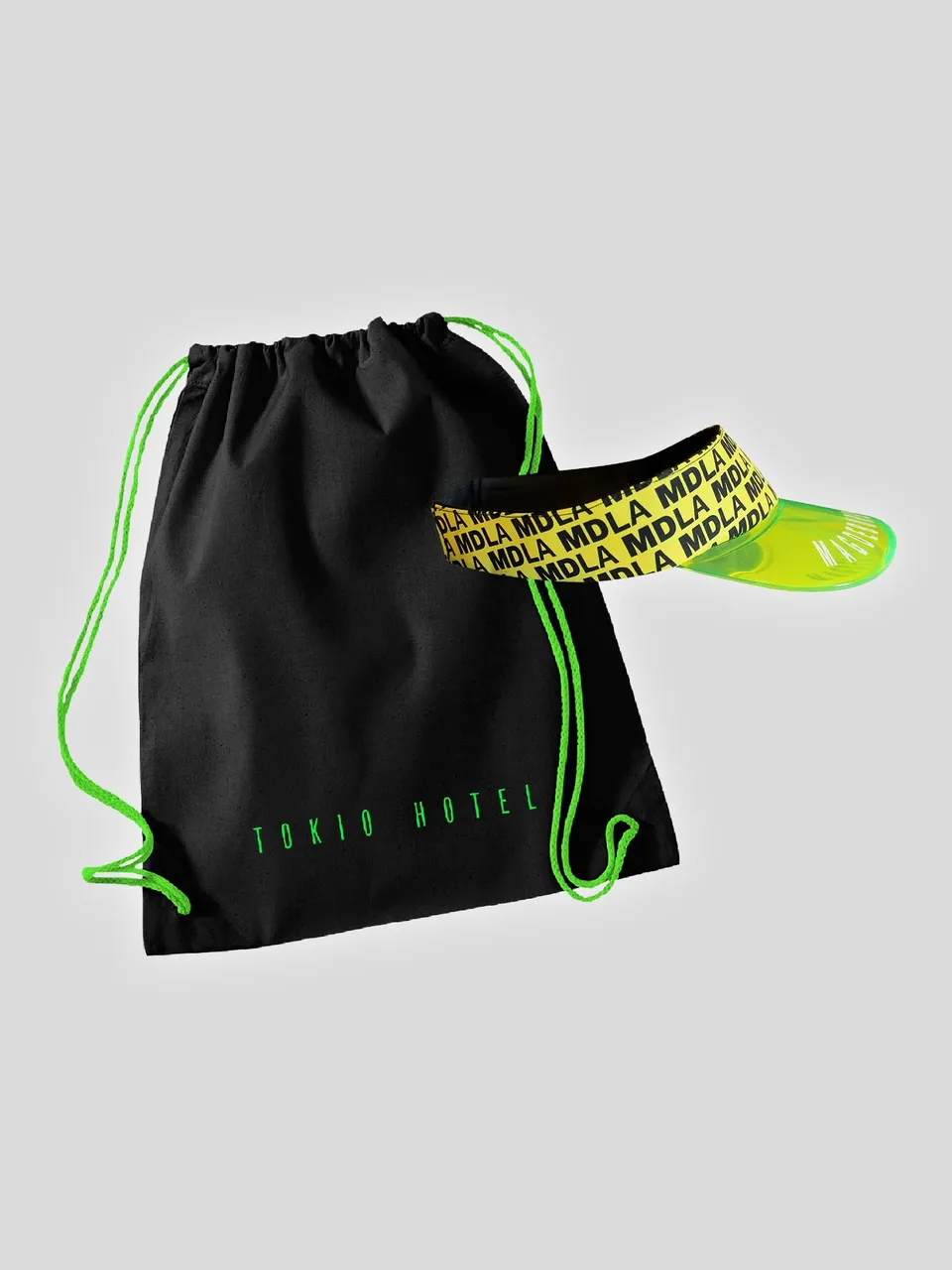 Tokio Hotel Visor + Gymbag Bundle Accessoire Set