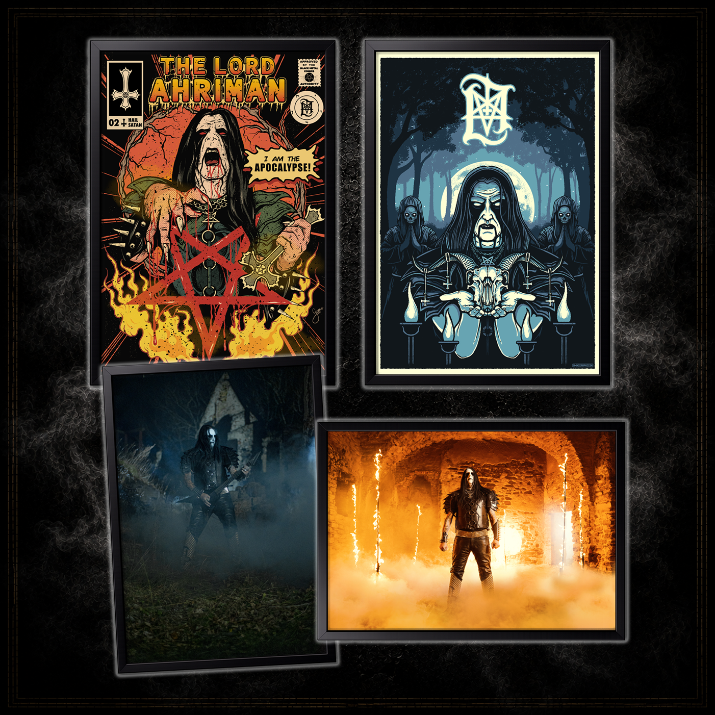 Lord Ahriman Ultimate Poster Bundle Kunstdruck 4er Set signiert