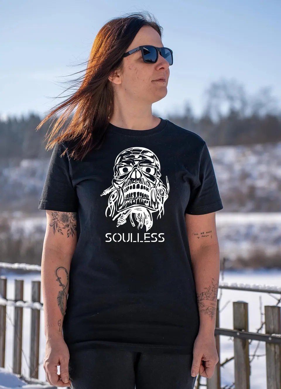 Black Lava Soulless T-Shirt Rundhals S-5XL