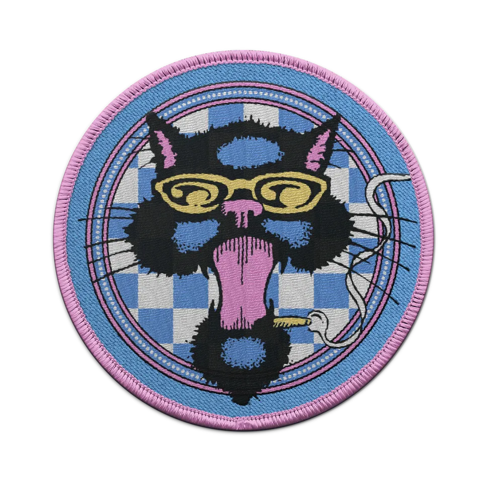 Blues Traveler Logo Circle Patch pink/blau 3 Zoll