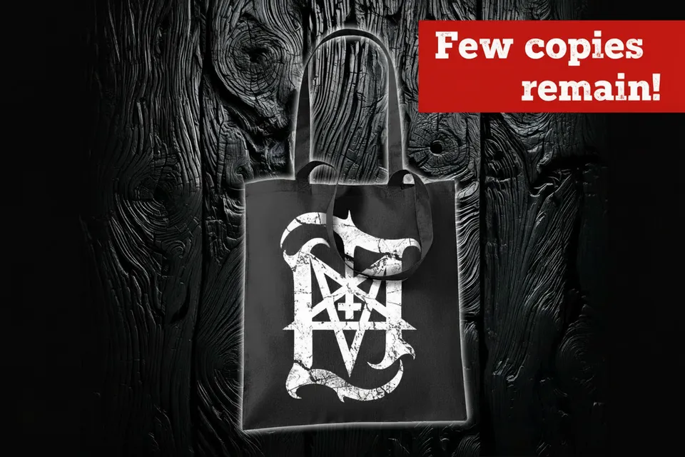 Lord Ahriman Signature Tote Bag Schwarz Emblem 37x41 cm