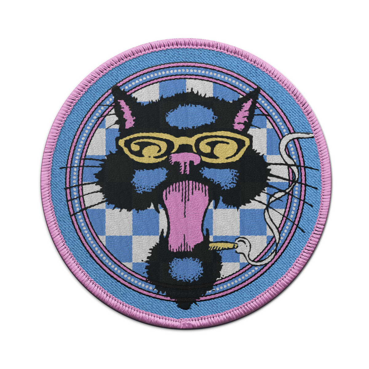 Blues Traveler Logo Circle Patch pink/blau 3 Zoll