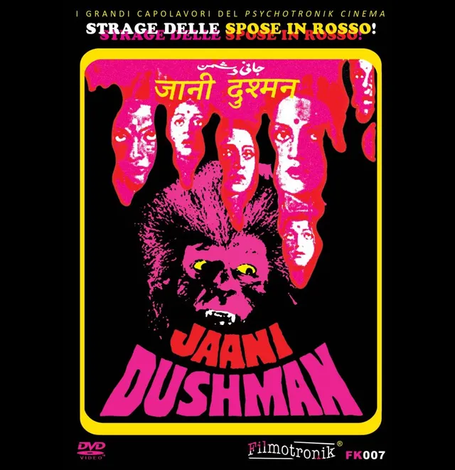 Jaani Dushman Italian Import DVD Hindi Thriller Amaray